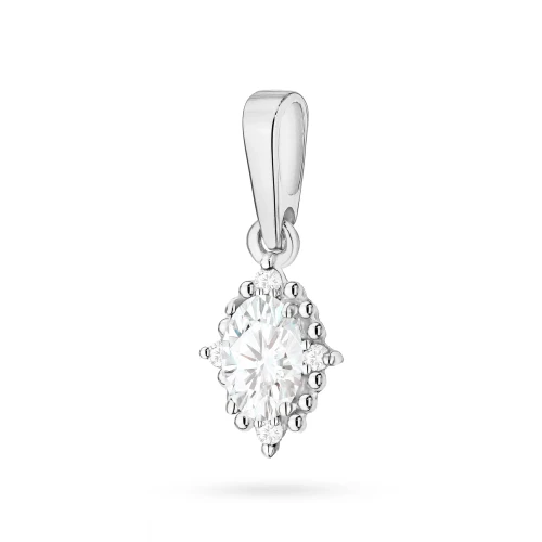 Zawieszka z białego złota z diamentami laboratoryjnymi markiza gwiazda północy Lab Diamonds Z0512.B3.LDW.01 marko