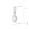 Zawieszka z białego złota z diamentami laboratoryjnymi markiza gwiazda północy Lab Diamonds Z0512.B3.LDW.01 marko