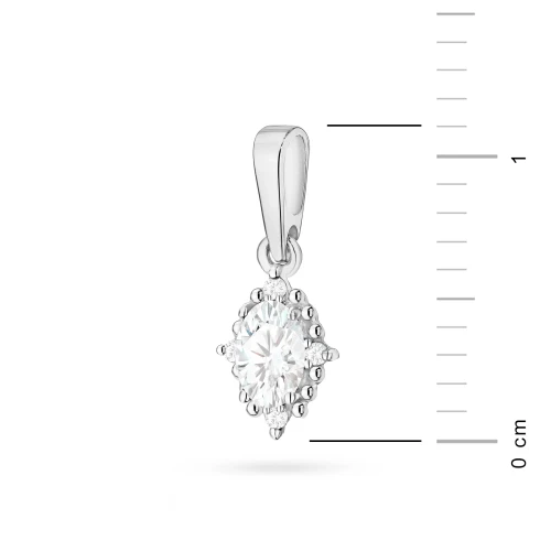 Zawieszka z białego złota z diamentami laboratoryjnymi markiza gwiazda północy Lab Diamonds Z0512.B3.LDW.01 marko
