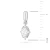 Zawieszka z białego złota z diamentami laboratoryjnymi markiza gwiazda północy Lab Diamonds Z0512.B3.LDW.01 marko