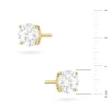 Klasyczne złote kolczyki dwa diamenty laboratoryjne 1,50ct na sztyfcie Lab Diamonds K0583.Z3.LDW.06 marko