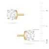 Klasyczne złote kolczyki dwa diamenty laboratoryjne 1,00ct na sztyfcie Lab Diamonds K0583.Z3.LDW.05 marko