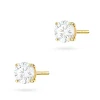 Klasyczne złote kolczyki dwa diamenty 1,00ct na sztyfcie K0583.Z3.DIW.05 marko