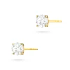 Klasyczne złote kolczyki dwa diamenty 0,30ct na sztyfcie K0583.Z3.DIW.02 marko