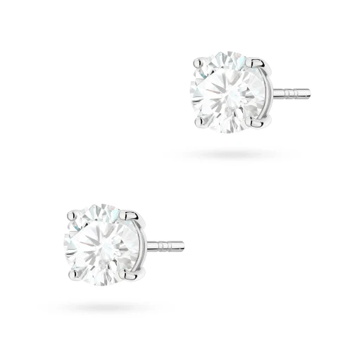 Klasyczne kolczyki z białego złota dwa diamenty laboratoryjne 1,50ct na sztyfcie Lab Diamonds K0583.B3.LDW.06 marko