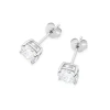 Klasyczne kolczyki z białego złota dwa diamenty laboratoryjne 1,50ct na sztyfcie Lab Diamonds K0583.B3.LDW.06 marko
