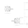 Klasyczne kolczyki z białego złota dwa diamenty laboratoryjne 1,50ct na sztyfcie Lab Diamonds K0583.B3.LDW.06 marko