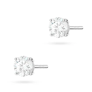Klasyczne kolczyki z białego złota dwa  diamenty laboratoryjne 0,70ct na sztyfcie Lab Diamonds