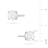 Klasyczne kolczyki z białego złota dwa diamenty laboratoryjne 0,70ct na sztyfcie Lab Diamonds K0583.B3.LDW.04 marko