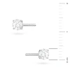 Klasyczne kolczyki z białego złota dwa diamenty laboratoryjne 0,15ct na sztyfcie Lab Diamonds K0583.B3.LDW.01 marko