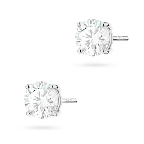 Klasyczne kolczyki z białego złota dwa diamenty 2,00ct na sztyfcie K0583.B3.DIW.07 marko