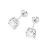 Klasyczne kolczyki z białego złota dwa diamenty 2,00ct na sztyfcie K0583.B3.DIW.07 marko