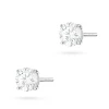 Klasyczne kolczyki z białego złota dwa diamenty 1,00ct na sztyfcie K0583.B3.DIW.05 marko