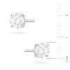 Klasyczne kolczyki z białego złota dwa diamenty 1,00ct na sztyfcie K0583.B3.DIW.05 marko