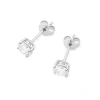 Klasyczne kolczyki z białego złota dwa diamenty 0,70ct na sztyfcie K0583.B3.DIW.04 marko