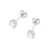Klasyczne kolczyki z białego złota dwa diamenty 0,70ct na sztyfcie K0583.B3.DIW.04 marko