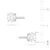 Klasyczne kolczyki z białego złota dwa diamenty 0,50ct na sztyfcie K0583.B3.DIW.03 marko