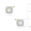 Klasyczne kolczyki kwadraty sztyft zakręcany z diamentami laboratoryjnymi białe złoto Lab Diamonds K0506.Z3.LDW.02 marko