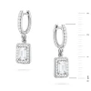 Kolczyki z białego złota z prostokątnymi diamentami laboratoryjnymi Lab Diamonds K0422.B3.LDW.01 marko