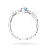 Pierścionek zaręczynowy z białe złoto topaz Swiss 0,50ct Dynastia W0028.B3.TOB.01 marko