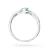 Pierścionek zaręczynowy z białe złoto topaz Swiss 0,50ct Dynastia W0028.B3.TOB.01 marko