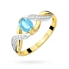 Złoty pierścionek zaręczynowy topaz Swiss 0,50ct Dynastia W0028.Z3.TOB.01 marko