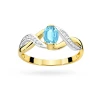 Złoty pierścionek zaręczynowy topaz Swiss 0,50ct Dynastia W0028.Z3.TOB.01 marko