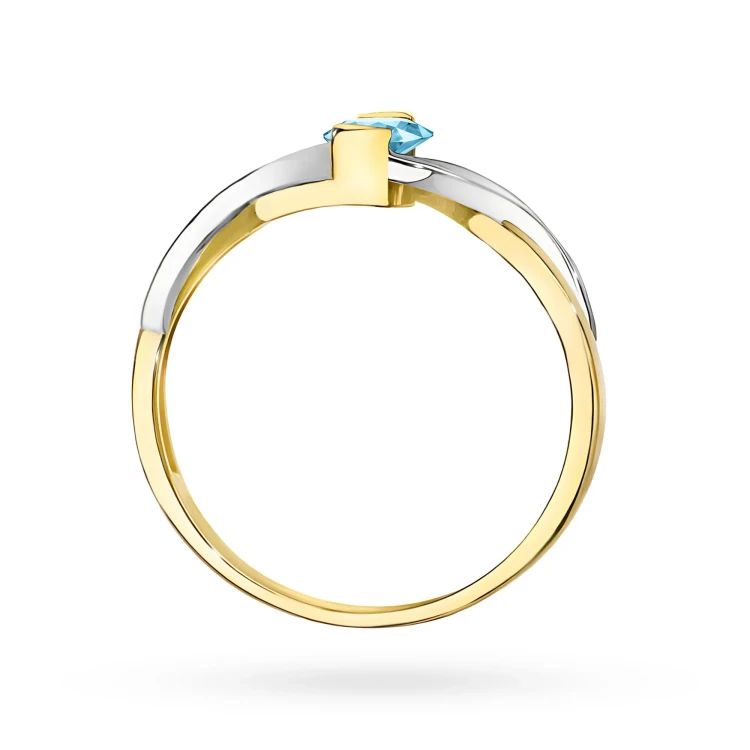 Złoty pierścionek zaręczynowy topaz Swiss 0,50ct Dynastia W0028.Z3.TOB.01 marko