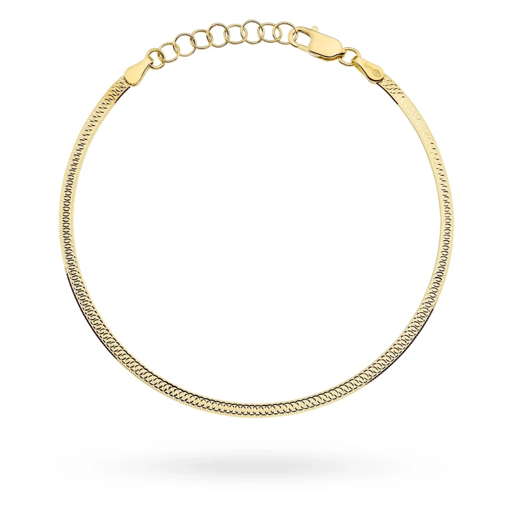Złota bransoletka zdobiona diamentowaniem Jeso B-GW-588-585 marko