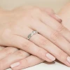 Zaręczynowy pierścionek białe złoto brylant 0,08ct Klasyka W0191.B3.DIW.02 marko