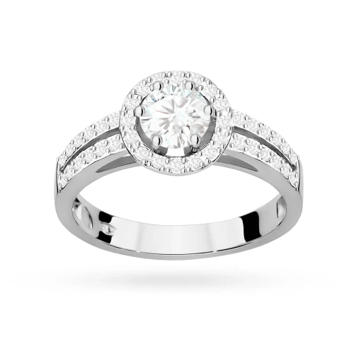 Pierścionek zaręczynowy z białego złota z okrągłym diamentem laboratoryjnym Lab Diamonds W0087.B3.LDW.01 marko