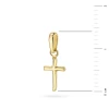 Złoty krzyżyk gładki minimalistyczny pr. 585 D579-585 marko