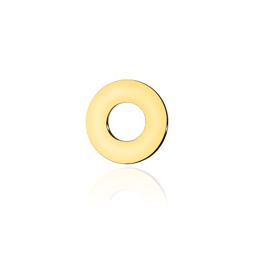 Złoty wisiorek koło ring Fancy pr.333 zawieszka
