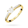 Złoty pierścionek zaręczynowy z owalnym diamentem laboratoryjnym Lab Diamonds W0077.Z3.LDW.01 marko