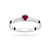 Złoty pierścionek zaręczynowy Rubin 0,15ct i brylanty Kultowa białe złoto W0258.B3.RUR.01 marko