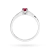 Złoty pierścionek zaręczynowy Rubin 0,15ct i brylanty Kultowa białe złoto W0258.B3.RUR.01 marko
