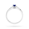 Złoty pierścionek zaręczynowy Szafir 0,15ct i brylanty Kultowa białe złoto W0258.B3.SAB.01 marko