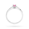 Złoty pierścionek zaręczynowy Topaz 0,15ct i brylanty Kultowa białe złoto W0258.B3.TOP.01 marko