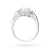Okazały pierścionek zaręczynowy z białego złota z owalnym diamentem laboratoryjnym Lab Diamonds W0080.B3.LDW.01 marko