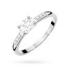 Złoty pierścionek zaręczynowy z białego złota z owalnym diamentem laboratoryjnym Lab Diamonds W0077.B3.LDW.01 marko