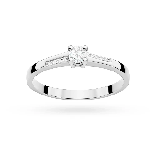 Pierścionek zaręczynowy białe złoto z brylantami 0,19ct Galaktyki W0258.B3.DIW.01 marko