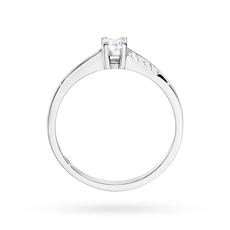 Pierścionek zaręczynowy białe złoto z brylantami 0,19ct Galaktyki W0258.B3.DIW.01 marko
