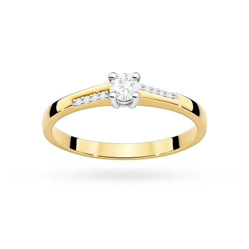 Złoty pierścionek zaręczynowy z brylantami 0,19ct Galaktyki W0258.Z3.DIW.01 marko