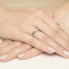 Klasyczny pierścionek mijanka z białego złota z diamentem laboratoryjnym 0,15ct Lab Diamonds W0278.B3.LDW.01 marko