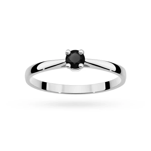 Klasyczny pierścionek zaręczynowy czarny diament 0,20ct Klasyka W0335.B3.DIB.01 marko