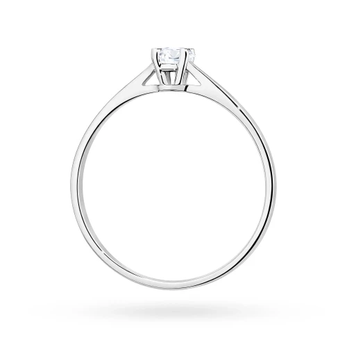 Klasyczny pierścionek zaręczynowy brylant 0,15ct Klasyka