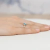 Złoty pierścionek z topazem Swiss Blue 0,90ct Kultowa W0455.Z3.TOB.01 marko