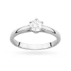 Klasyczny pierścionek z białego złota z diamentem laboratoryjnym 0,40ct w sześciu łapkach Lab Diamonds W0540.B3.LDW.02 marko