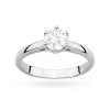 Klasyczny pierścionek z białego złota z diamentem laboratoryjnym 0,70ct w sześciu łapkach Lab Diamonds W0540.B3.LDW.04 marko