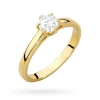 Klasyczny pierścionek z żółtego złota z diamentem laboratoryjnym 0,40ct w sześciu łapkach Lab Diamonds W0540.Z3.LDW.02 marko